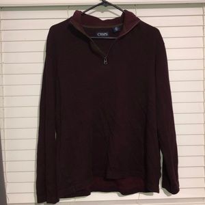 Red 3/4 Zip Pullover